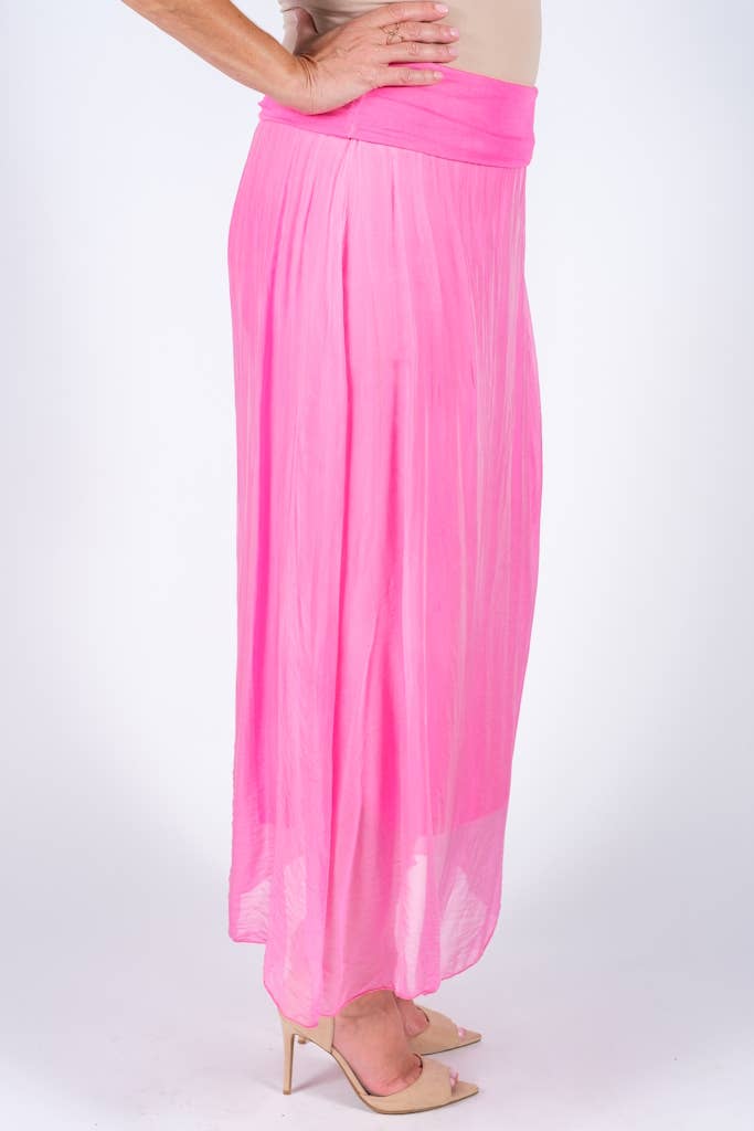 TINA Stephens Italy/Tees By Tina - Vendita all'ingrosso Gonna - Donna - Gonna in vita pieghevole in seta Brenda (SL204)13