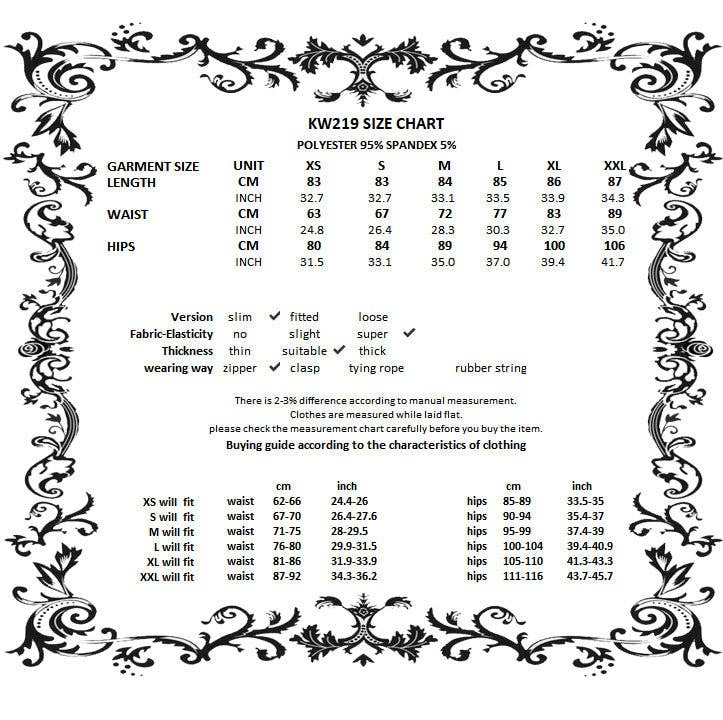 Necessary Evil (Kate's Clothing Ltd T/As) - Venta al por mayor Falda - Mujer - Falda de terciopelo con forma de cola de pez Dark In Love Zira7