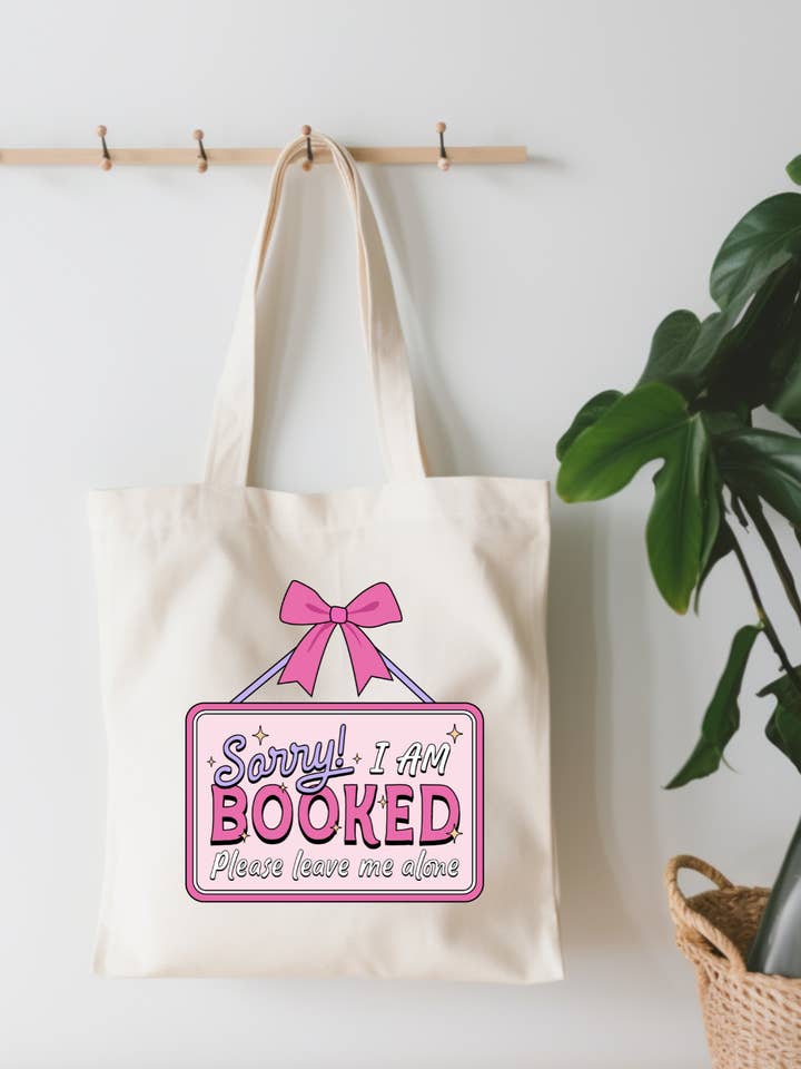 Sorry I Am Booked Small Canvas Tote Bag for wholesale by EnchantingSunshine