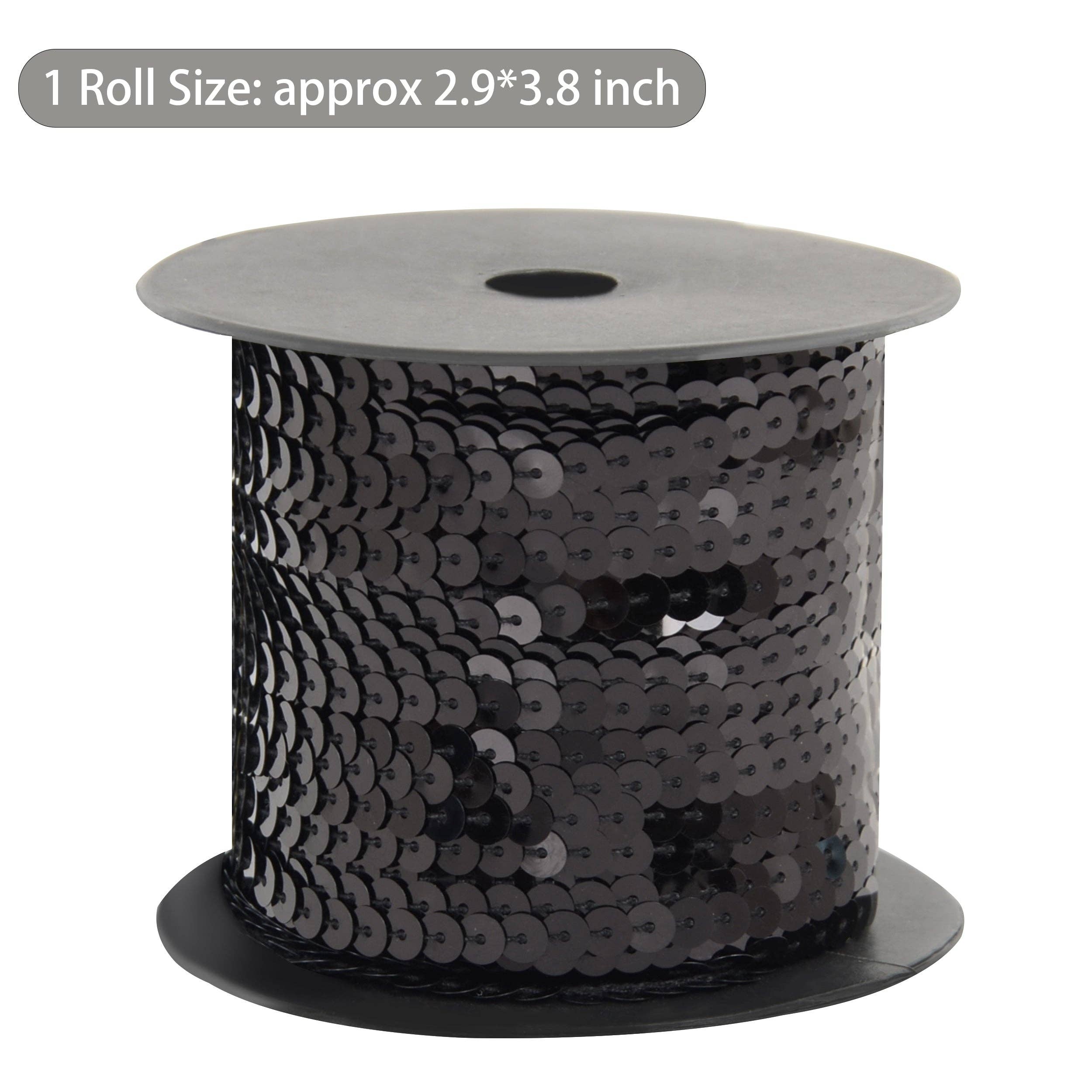 AK Brand - Venta al por mayor Material para manualidades - Tira de Lentejuelas Planas 6mm Lentejuela Metálica Adorno de Lentejuelas37