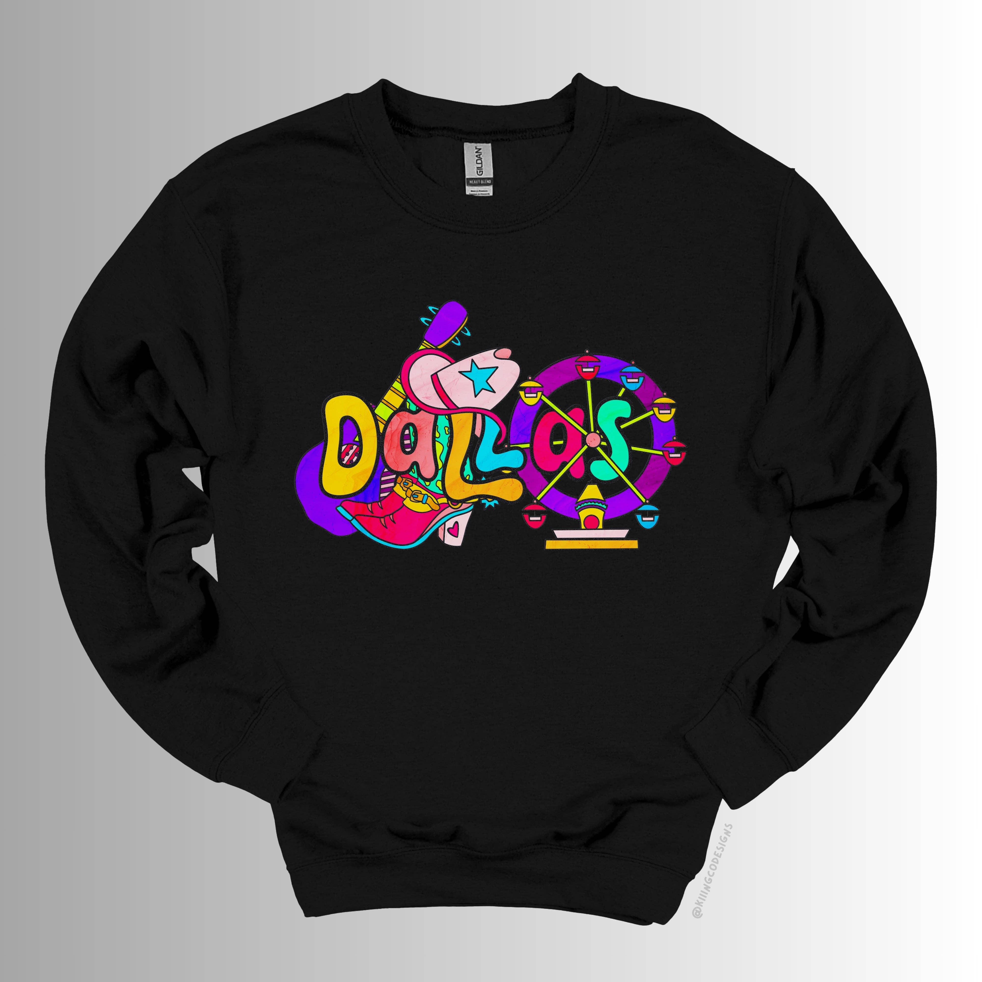 Kiiing & Co. Designs - Wholesale Graphic Sweatshirt - Unisex - Dallas Sweatshirt5