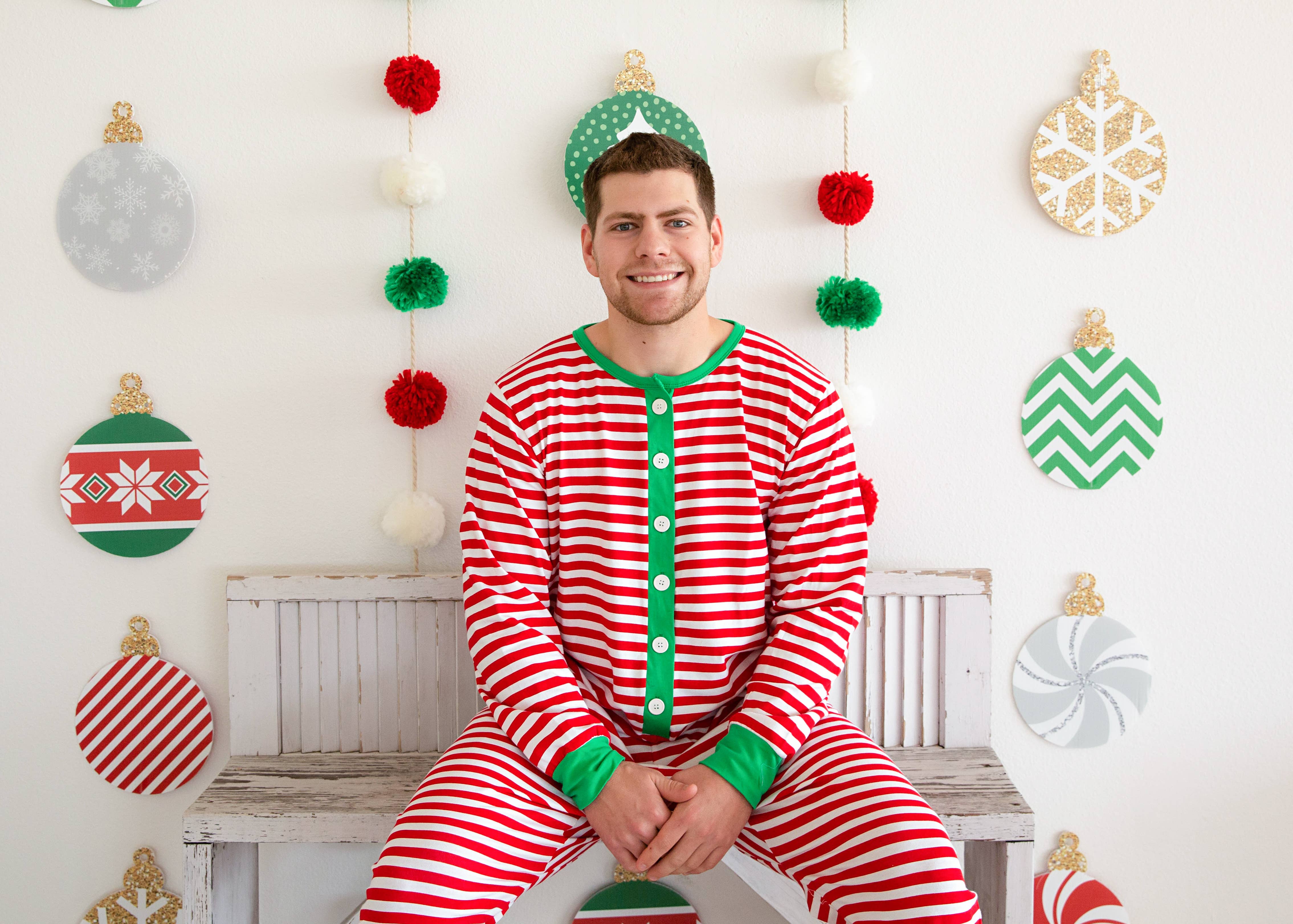 Love That Cotton - Wholesale Sleepwear Set - Women's - Adult Faux Flap Christmas Jammies - Red and White1