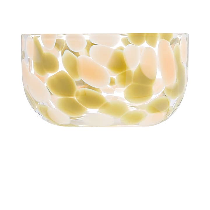 Gepunktete Schale khaki D11 H5,5cm für den Großhandel von Opjet Paris