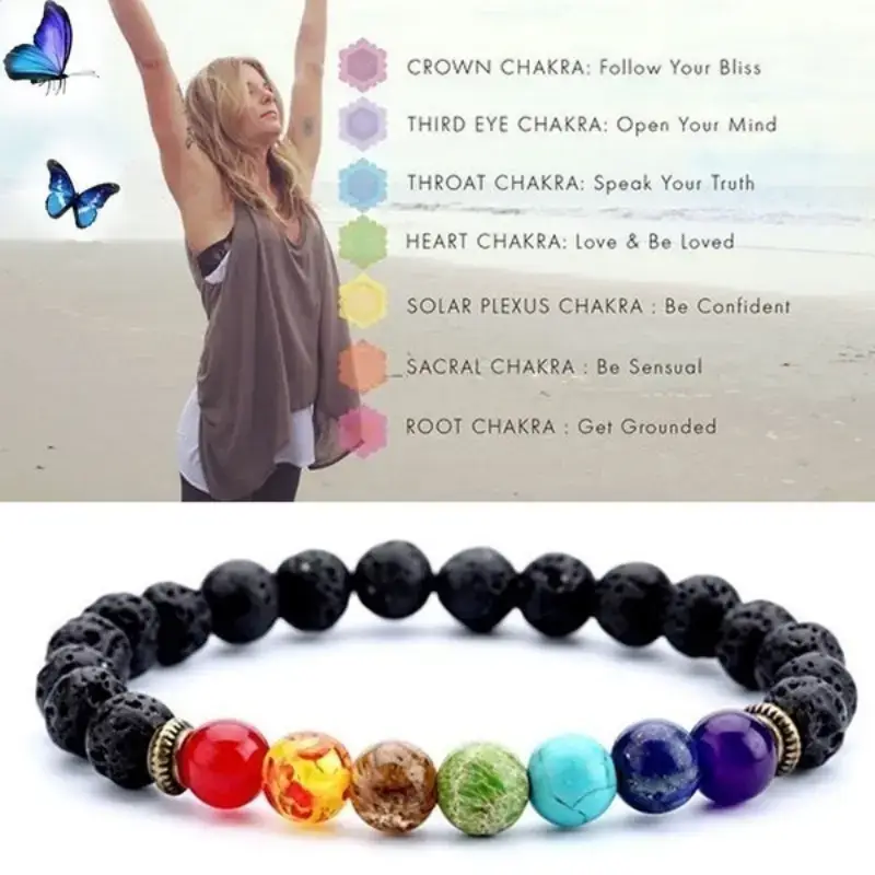 Magnifique Hearts - Vendita all'ingrosso Bracciale con perline - Braccialetto Chakra: Chakra Beads, unisex Positive Vibes Energy3