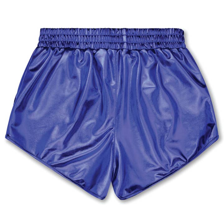 Iscream - Wholesale Shorts - Kids - Blue Metallic Shorts-S