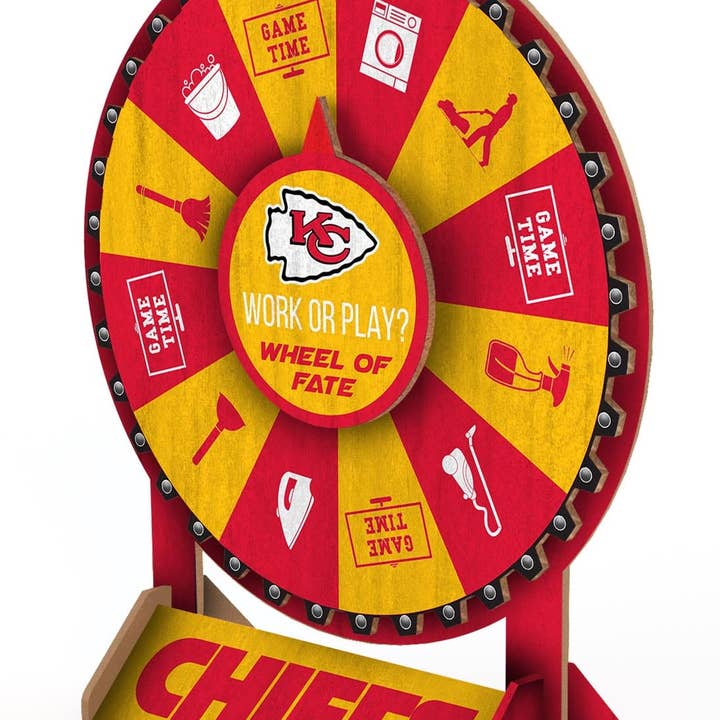 Fan Creations - Wholesale Decorative Tabletop Object - Kansas City Chiefs Wheel of Fate