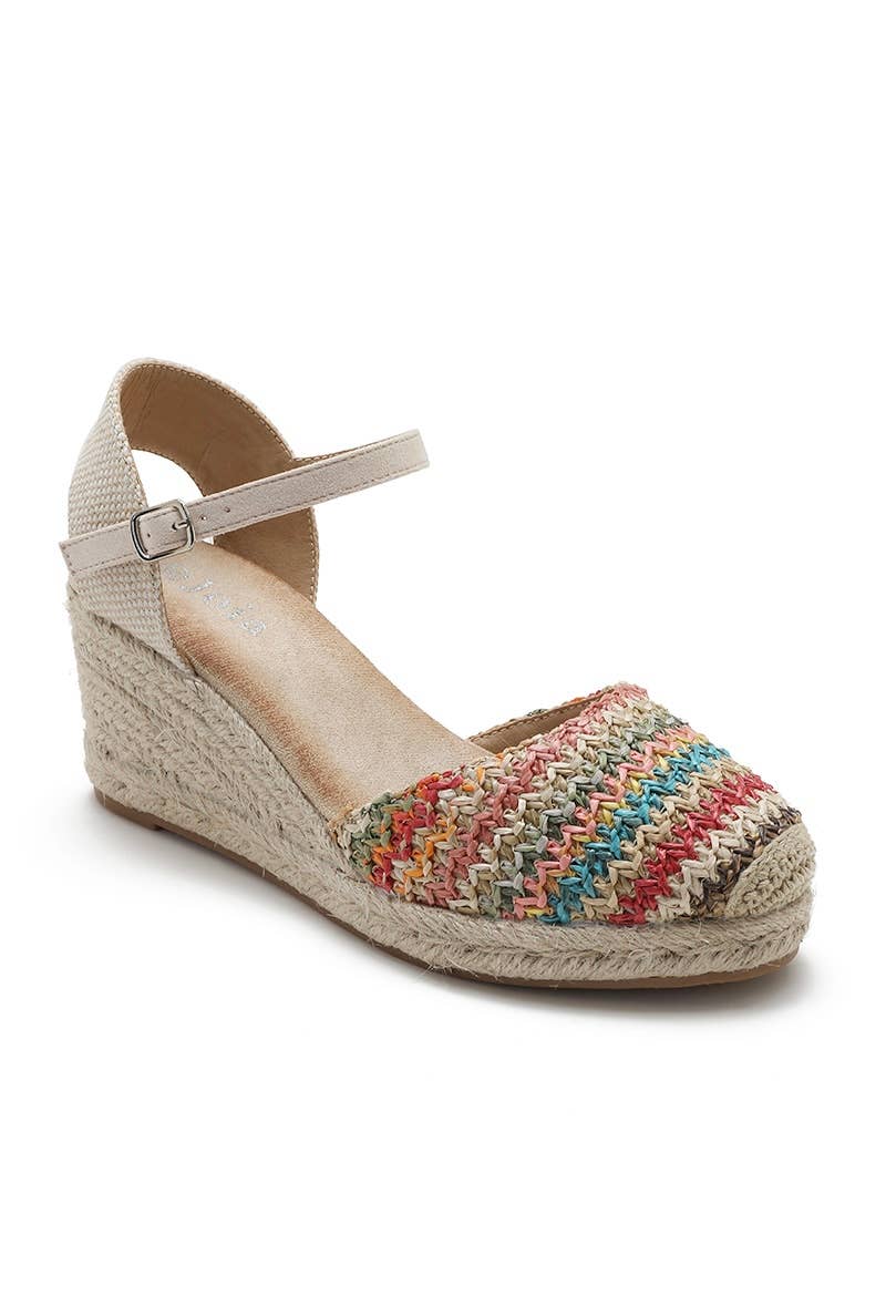 Joia Paris - Vente Chaussures compensées – femme - Sandale Compensée à plateforme et brides H8-37611