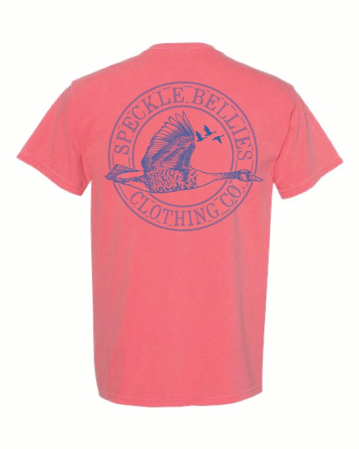 Speckle Bellies Clothing Company - Wholesale Screen Printed T-Shirt - Unisex - Circle Logo Blue1