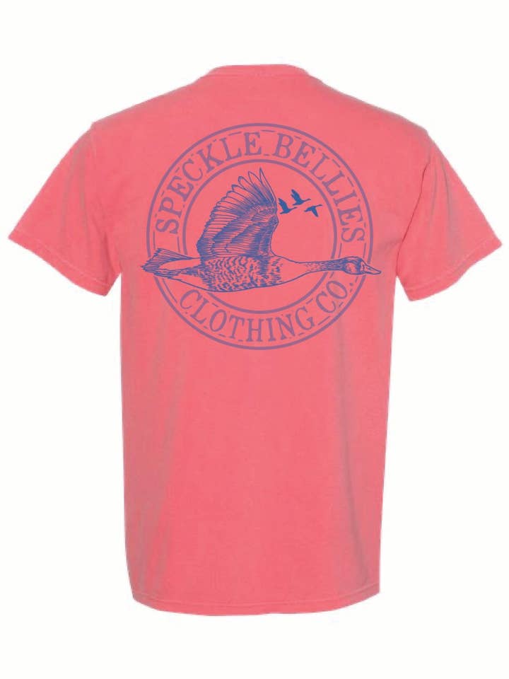 Speckle Bellies Clothing Company - Wholesale Screen Printed T-Shirt - Unisex - Circle Logo Blue1