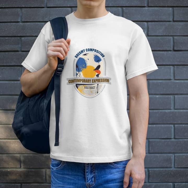 Dreamy Composition Abstract Art T-Shirt for wholesale by GoboxPrintCo