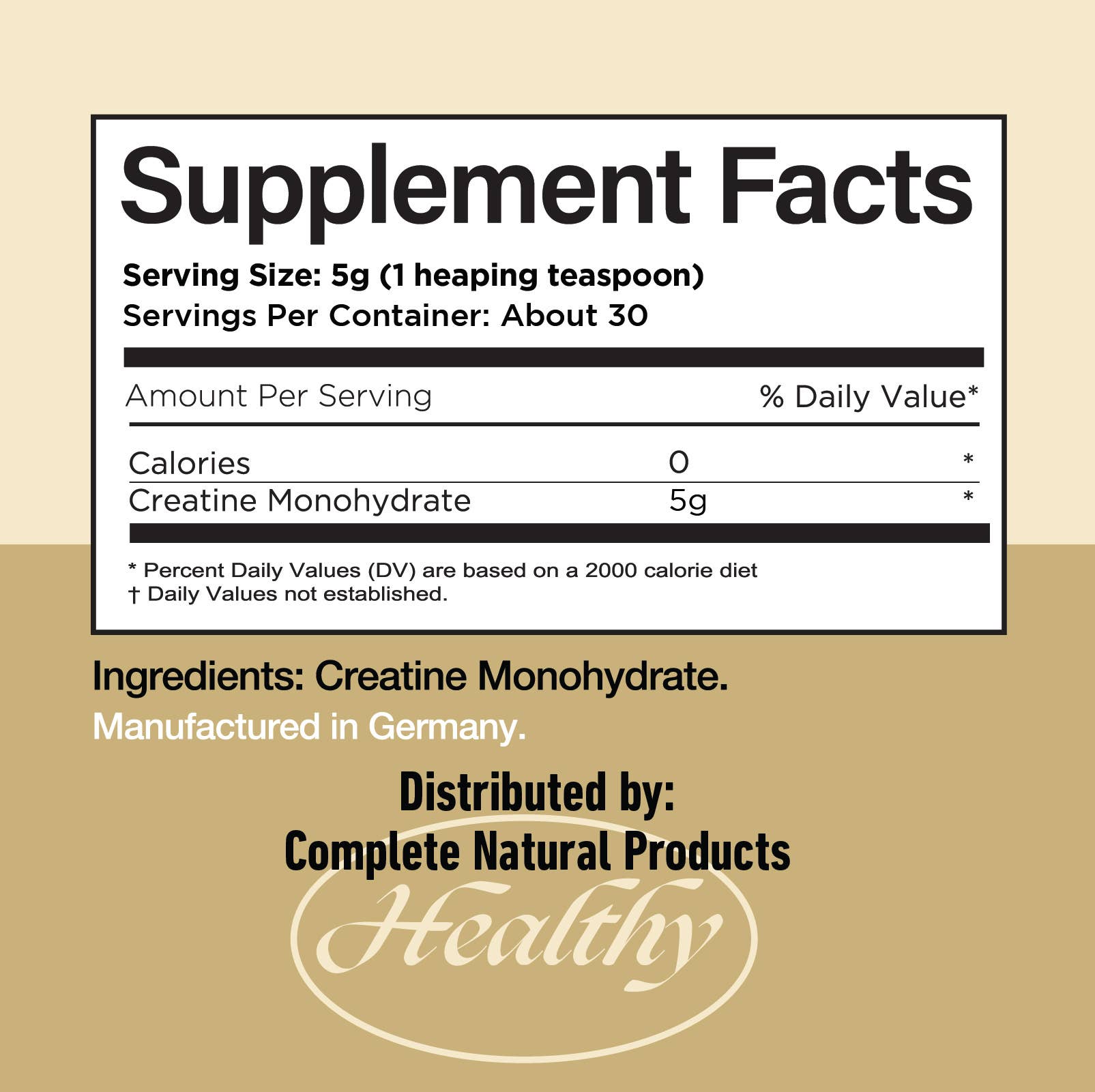 Complete Natural Products – Großhandel Protein-/Superfood-Pulver – Creatin-Monohydrat Pulver4