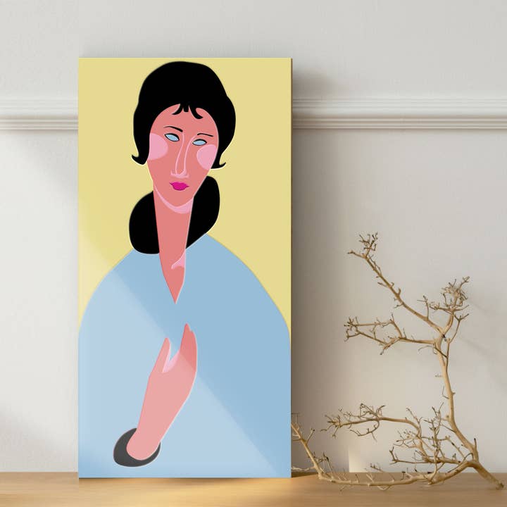 Modigliani Inspiration Dekorplatte für den Großhandel von plexifolies