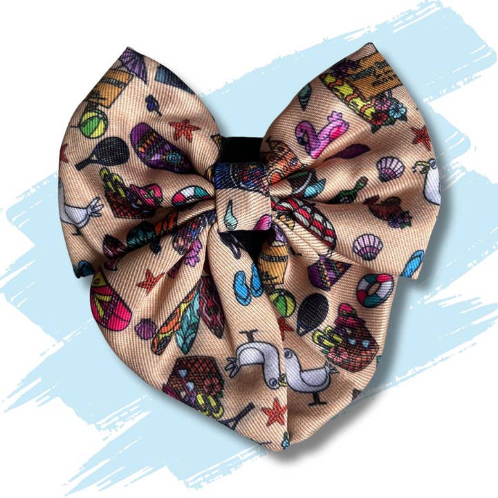 Dog Sailor Bow - Sun of a Beach for wholesale by Mylo and Mas Boutique