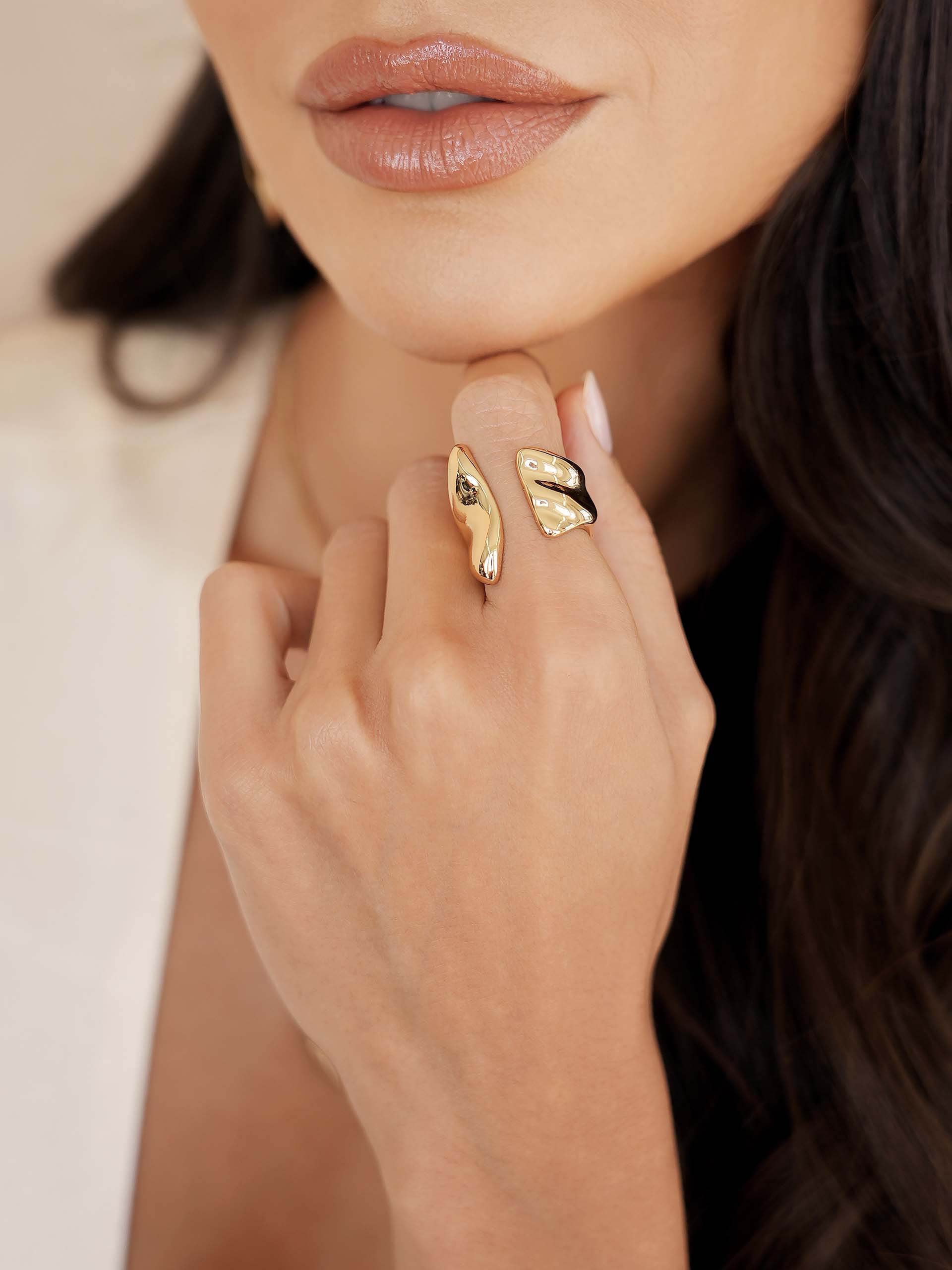 Ettika - Vente Bague de cocktail/de cérémonie - Bague Luxe Liquide4