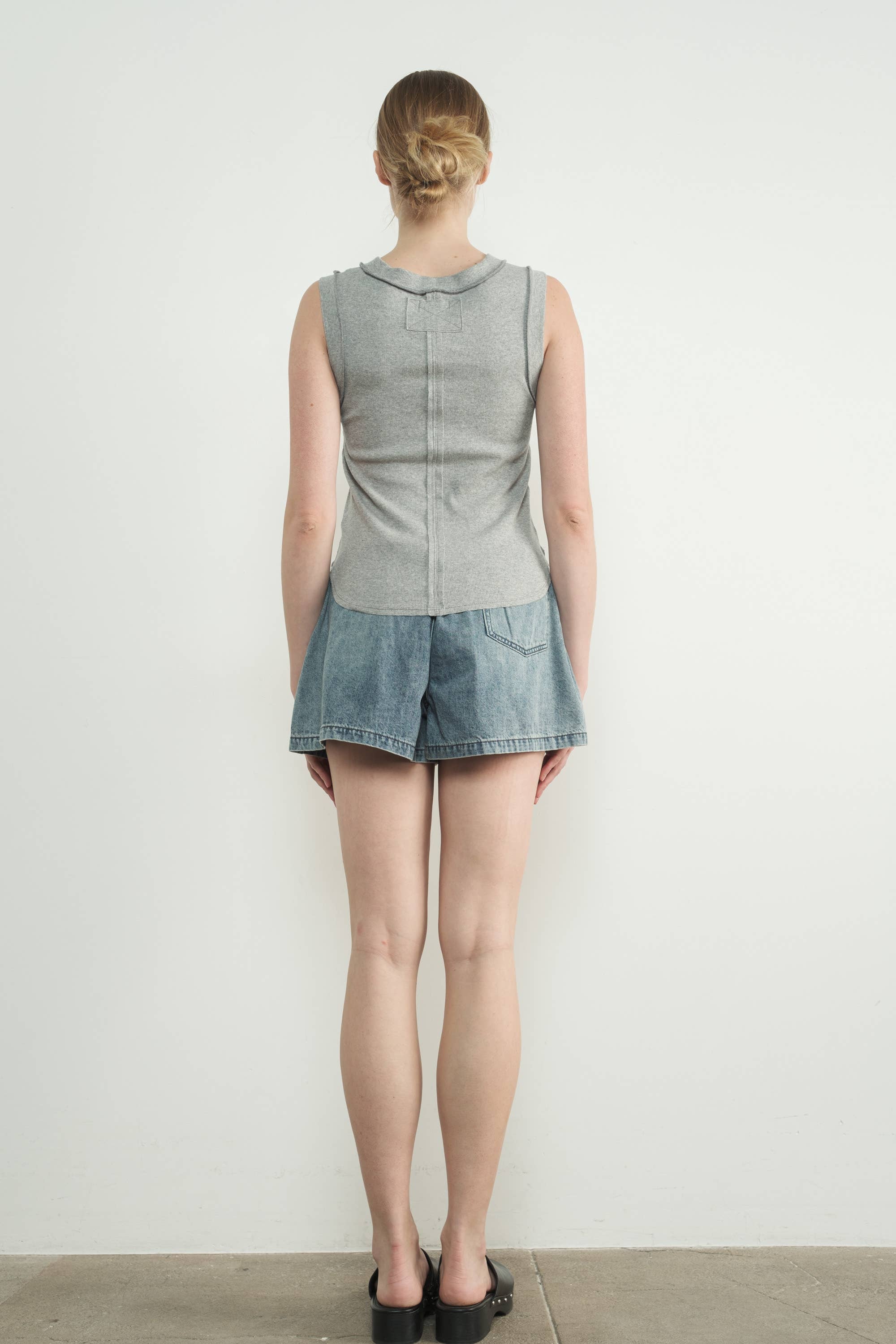 Aaron & Amber - Wholesale Knee Sleeve - MAT3232 RIBBED JERSEY INSIDE OUT TANK20