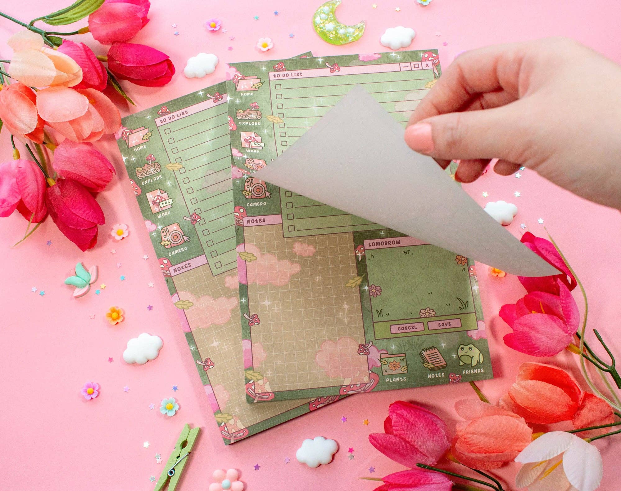 Unicorn Eclipse - Wholesale Planner - Mushroom Cottagecore Planner Pad2