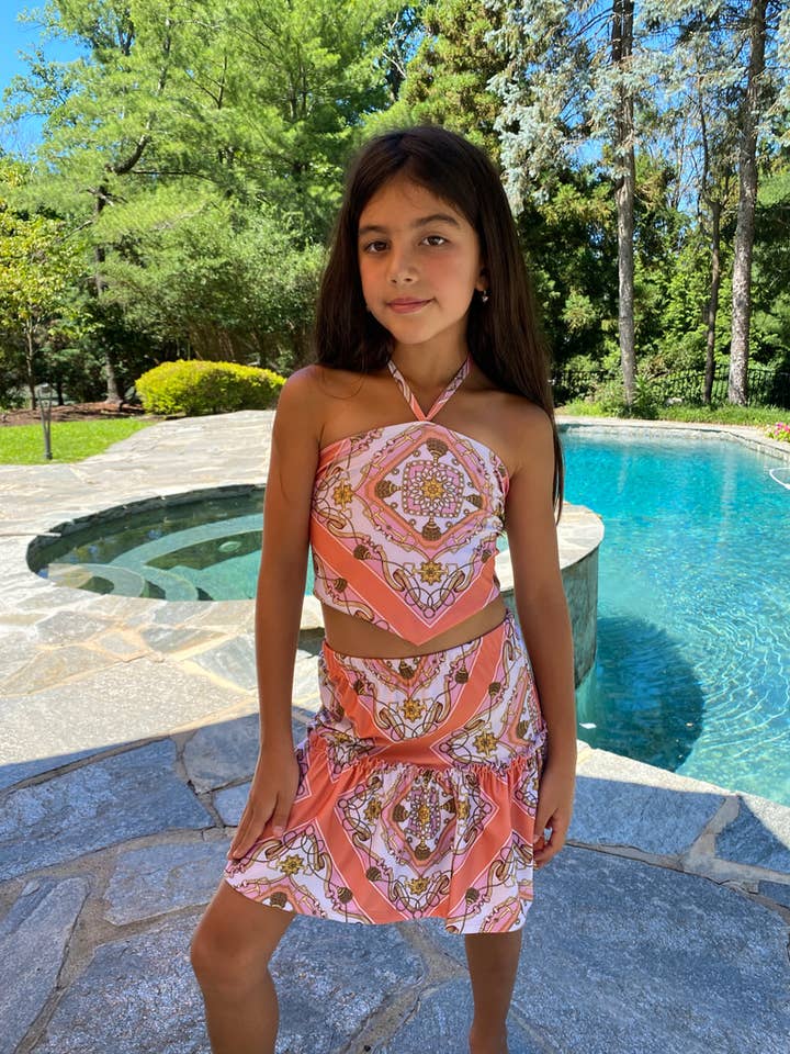 Gonna corta con volant Ambrosia per la vendita all'ingrosso da parte di Les Tout Petits