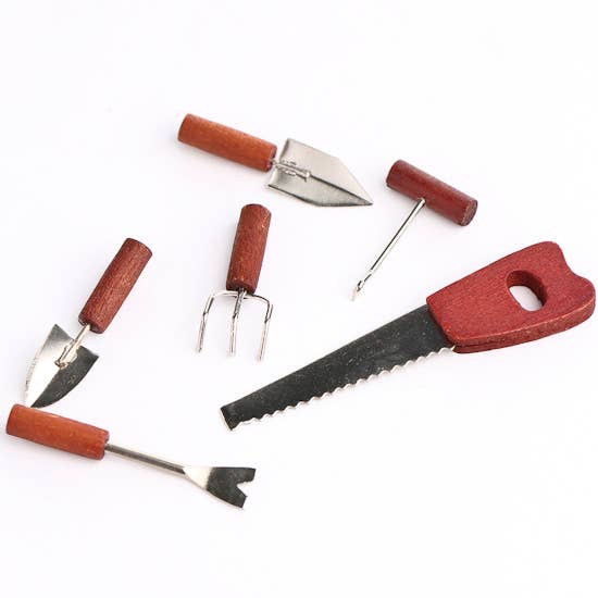 Factory Direct Craft – wholesale Doll accessory kit – Kids – Dollhouse Miniature Tool Set (Pack  of 6)1