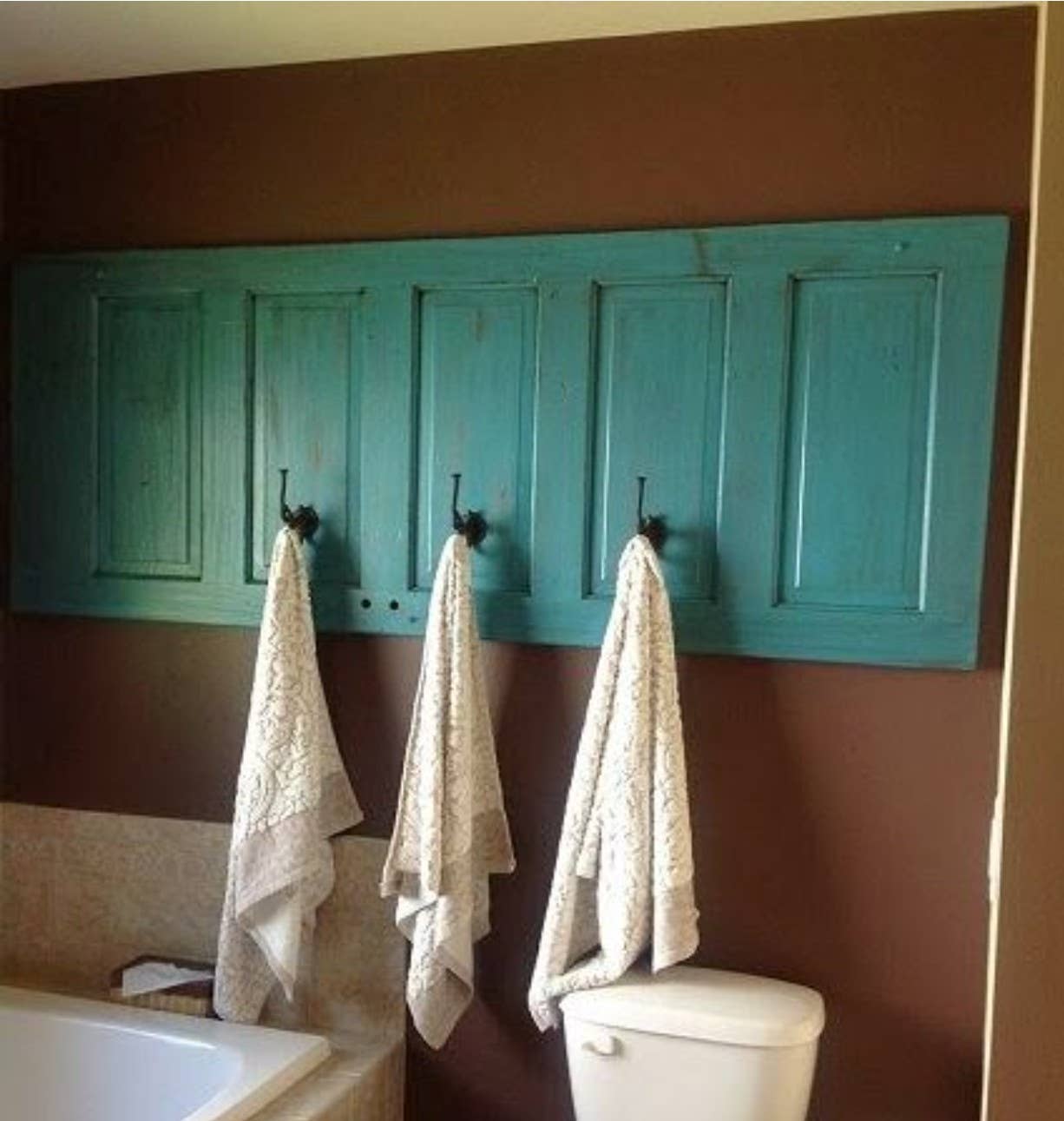 Wilco Home - Wholesale Wall Accent - One-of-a-kind Vintage Solid Wood Doors with Iron Protectors26