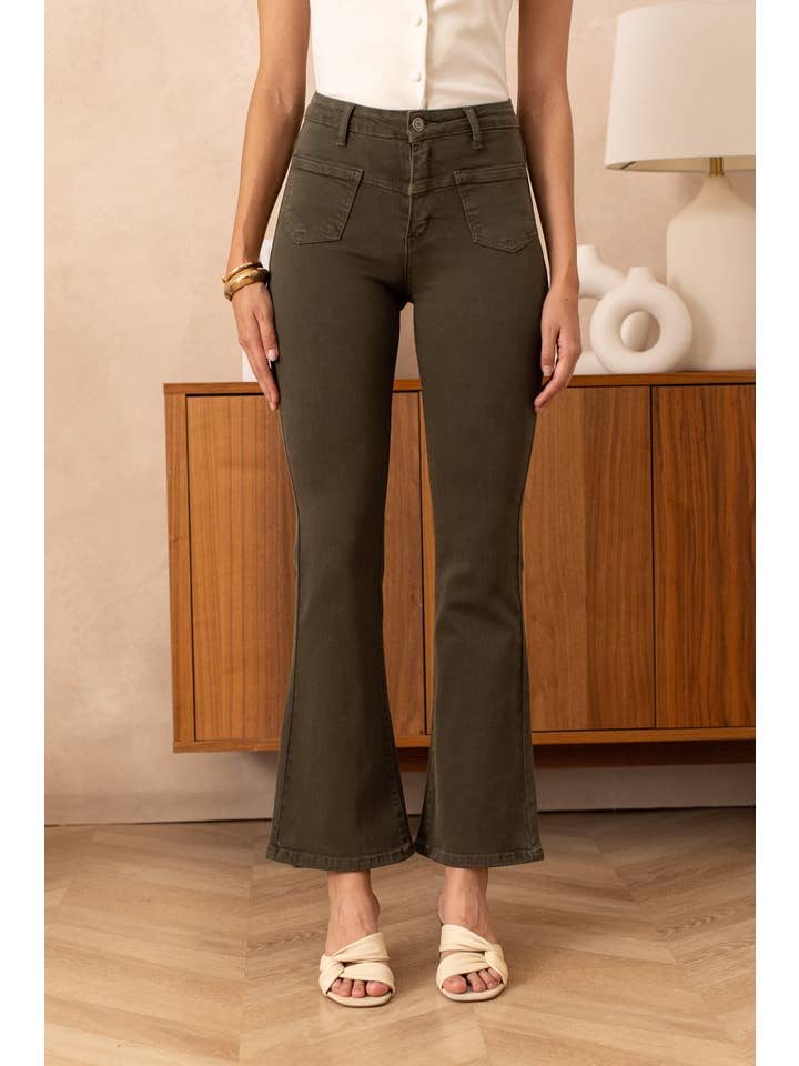 Vivid - Wholesale Jeans - Women's - Flared jeans with front patch pockets16