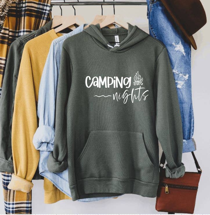 Tron Tron Graphic Wear - Vente Sweat à capuche – femme - Sweat à capuche Camping Nights #857