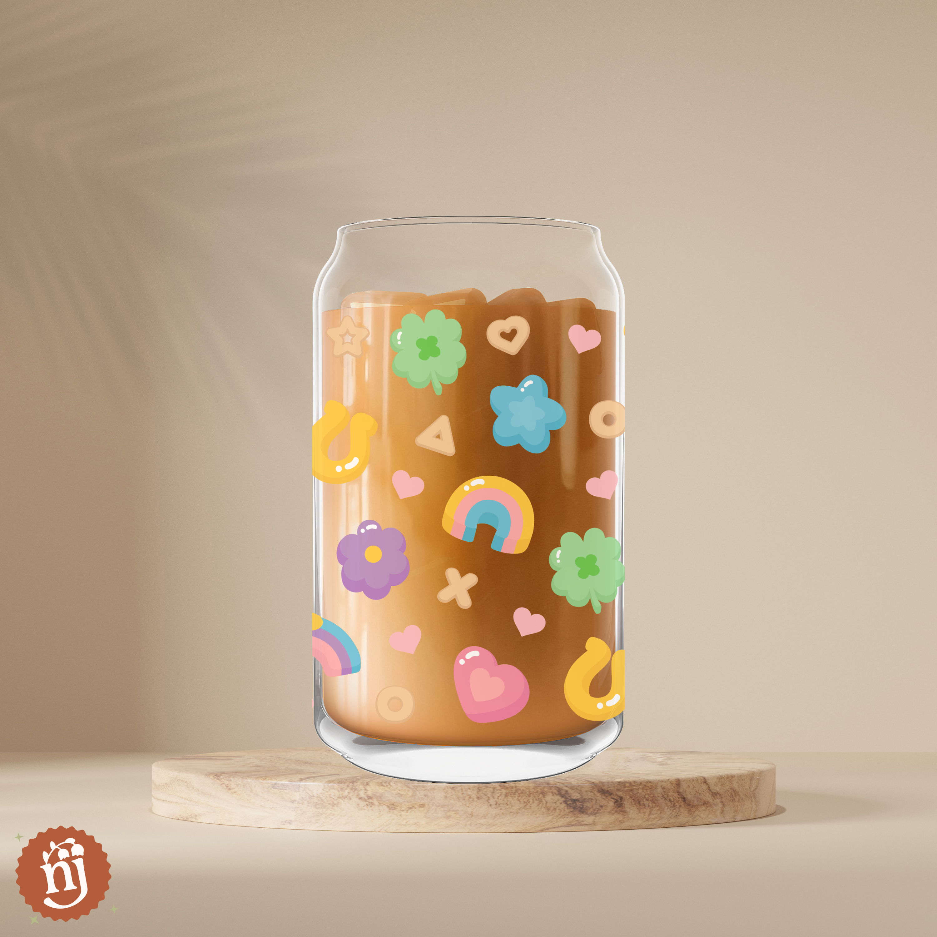 Nearly June Design Co - Vente Verre/tasse - Charme Céréale Boîte Café Verre1