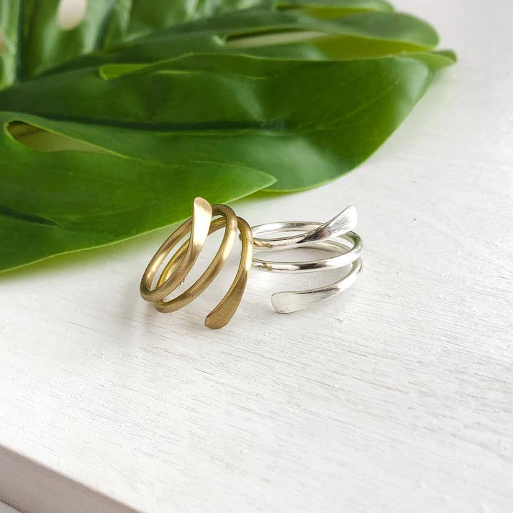 WorldFinds – Engroshandel Båndring – Scoiled Wrap Ring - Guld2
