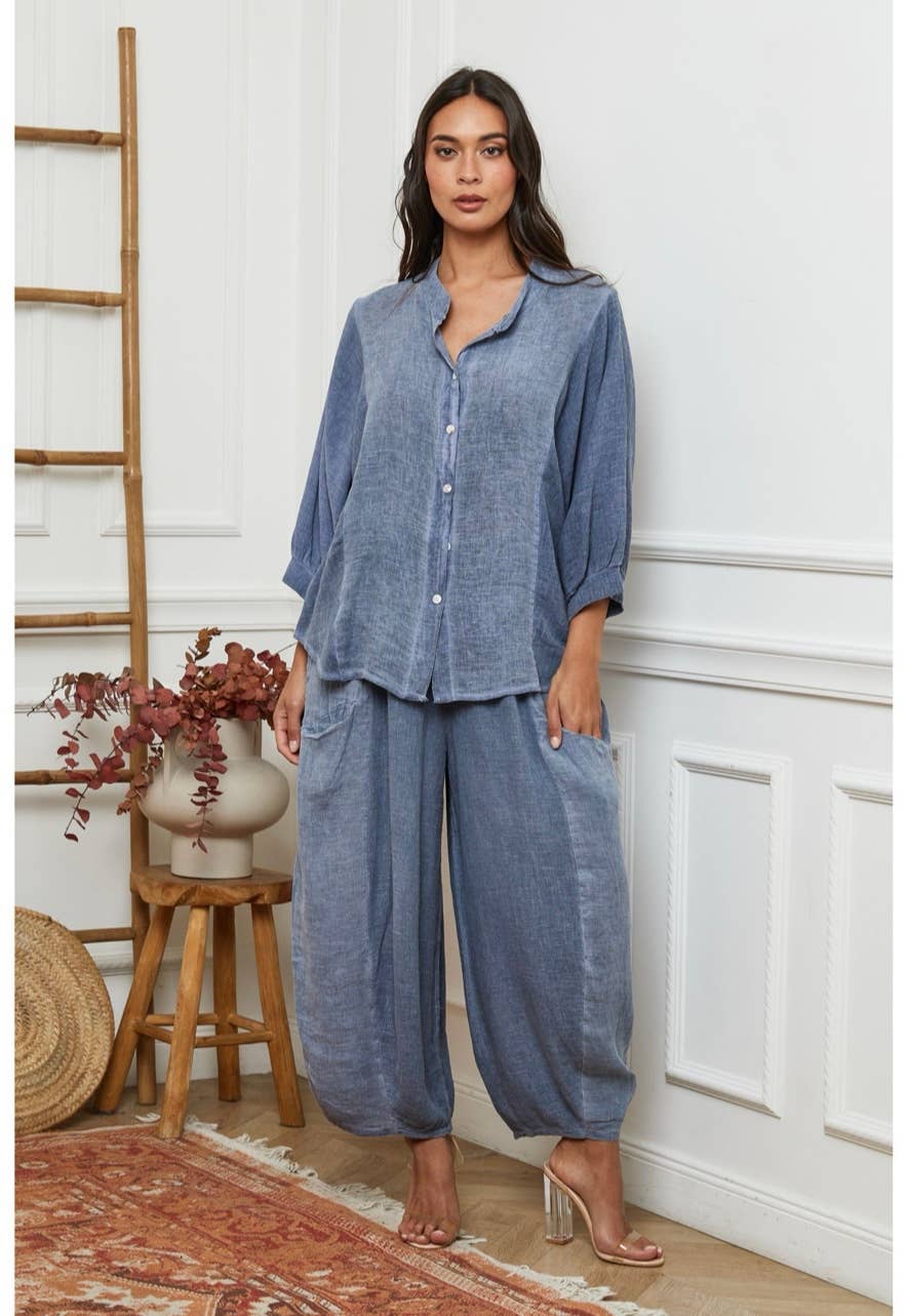 LÉA & LUC – wholesale Shirt – Women’s – 100% Linen Shirt REF. 923024