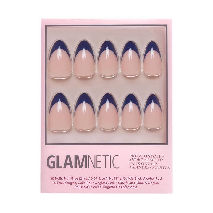Glamnetic - Wholesale Press-On/Fake Nails - French Riviera Press-On Nails | French Tip | Short Almond1