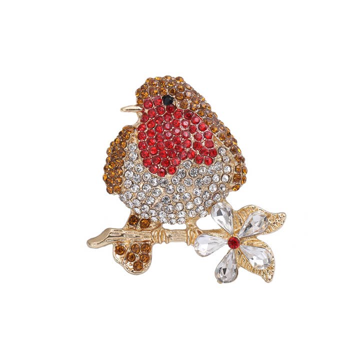 Crystal Robin Brooch
for wholesale by Last True Angel