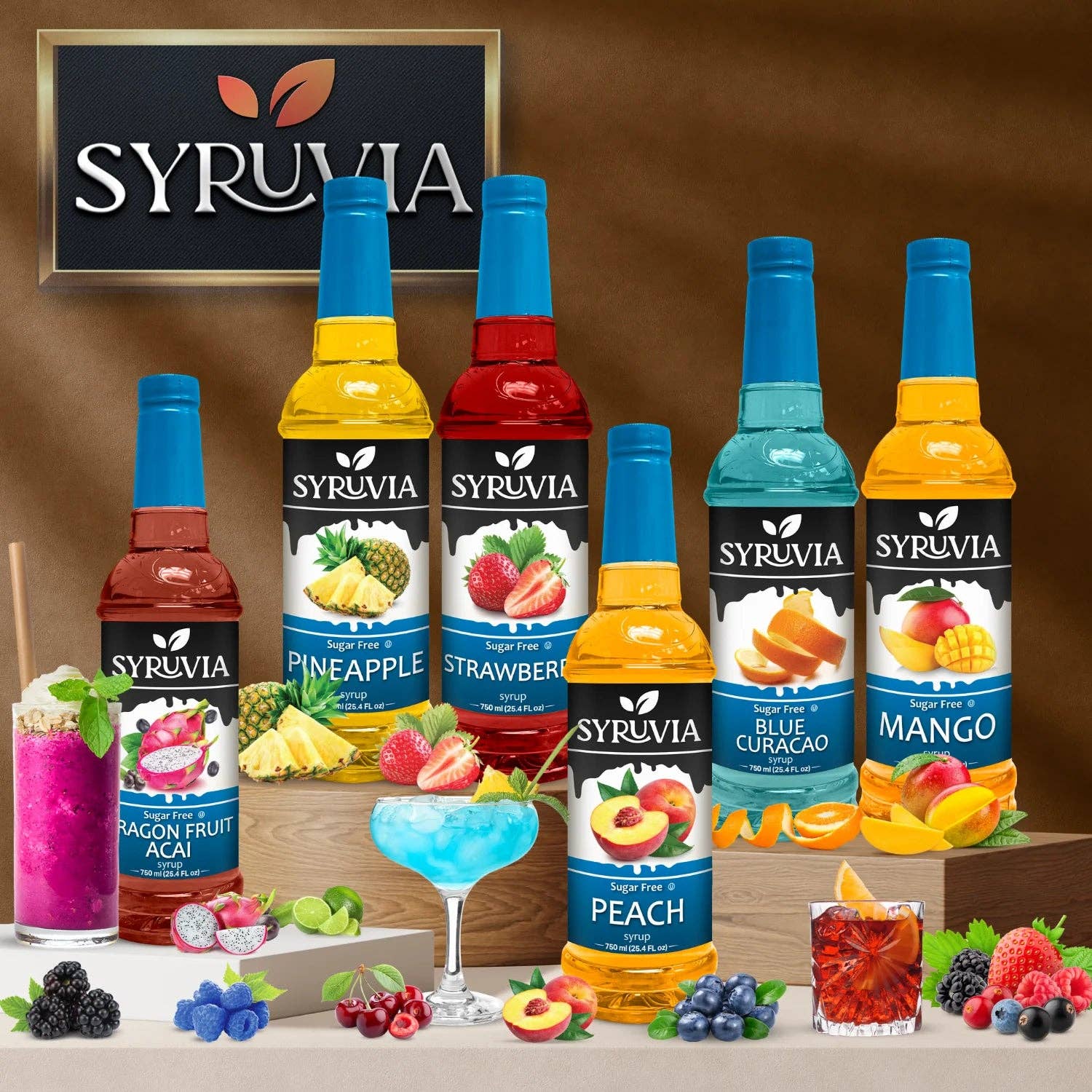 Syruvia - Wholesale Cocktail Mix/Syrup - Sugar-Free Cherry Syrup6