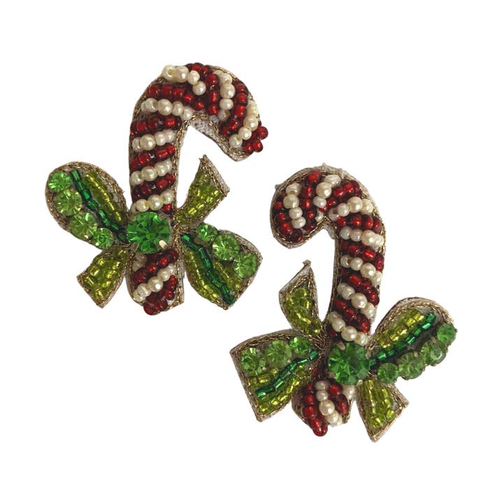 Candy Cane Ohrringe für den Großhandel von Allie Beads