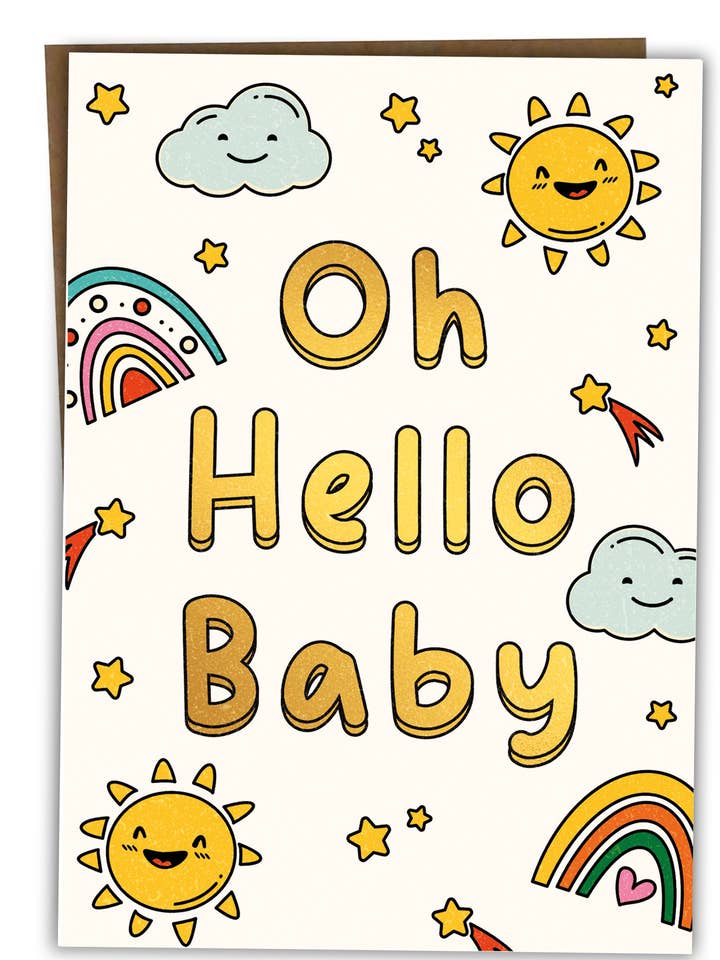 Félicitations Carte Nouveau-né Garçon Fille Bébé Naissance Douche de Bébé pour la vente par BYANIKA