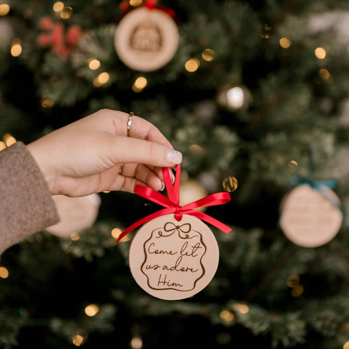 Dear Heart - Wholesale Ornament - Let Us Adore Him Ornament I Christian Faith