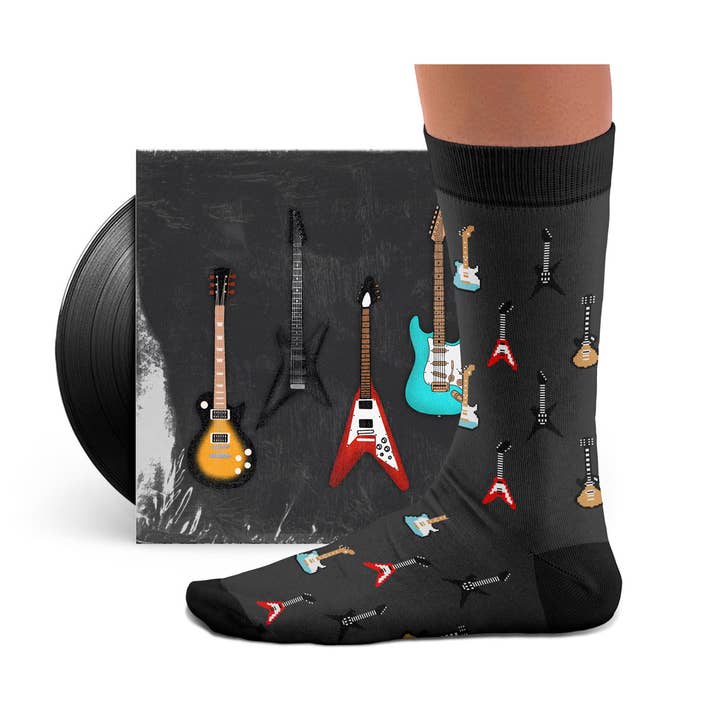 Sock Affairs - Wholesale Socks – Unisex - Six-String Grey Socks1