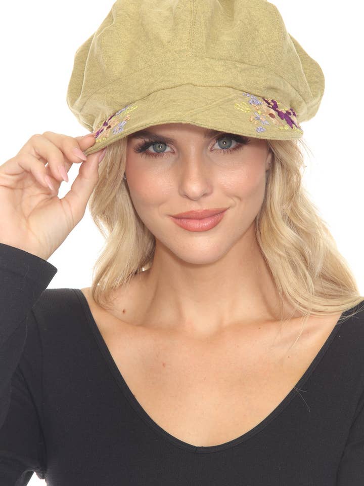 Boina Lavada com Bordado por atacado de Lakhays Collection Inc.