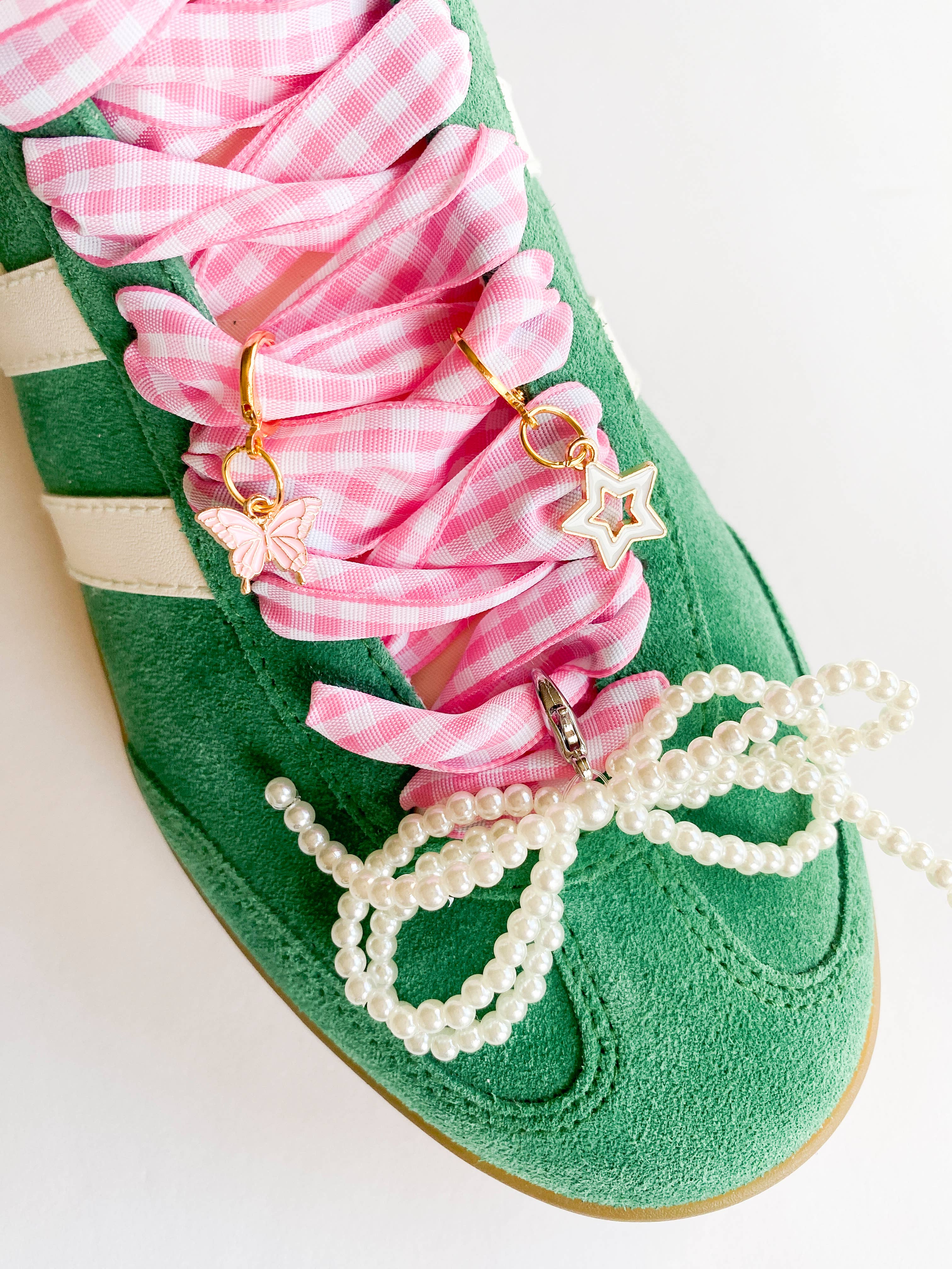 Leo & Lee Studio - Wholesale Shoe Accessories - Gingham Shoe Charms and Lace Sets | Sneaker Charm Sets19