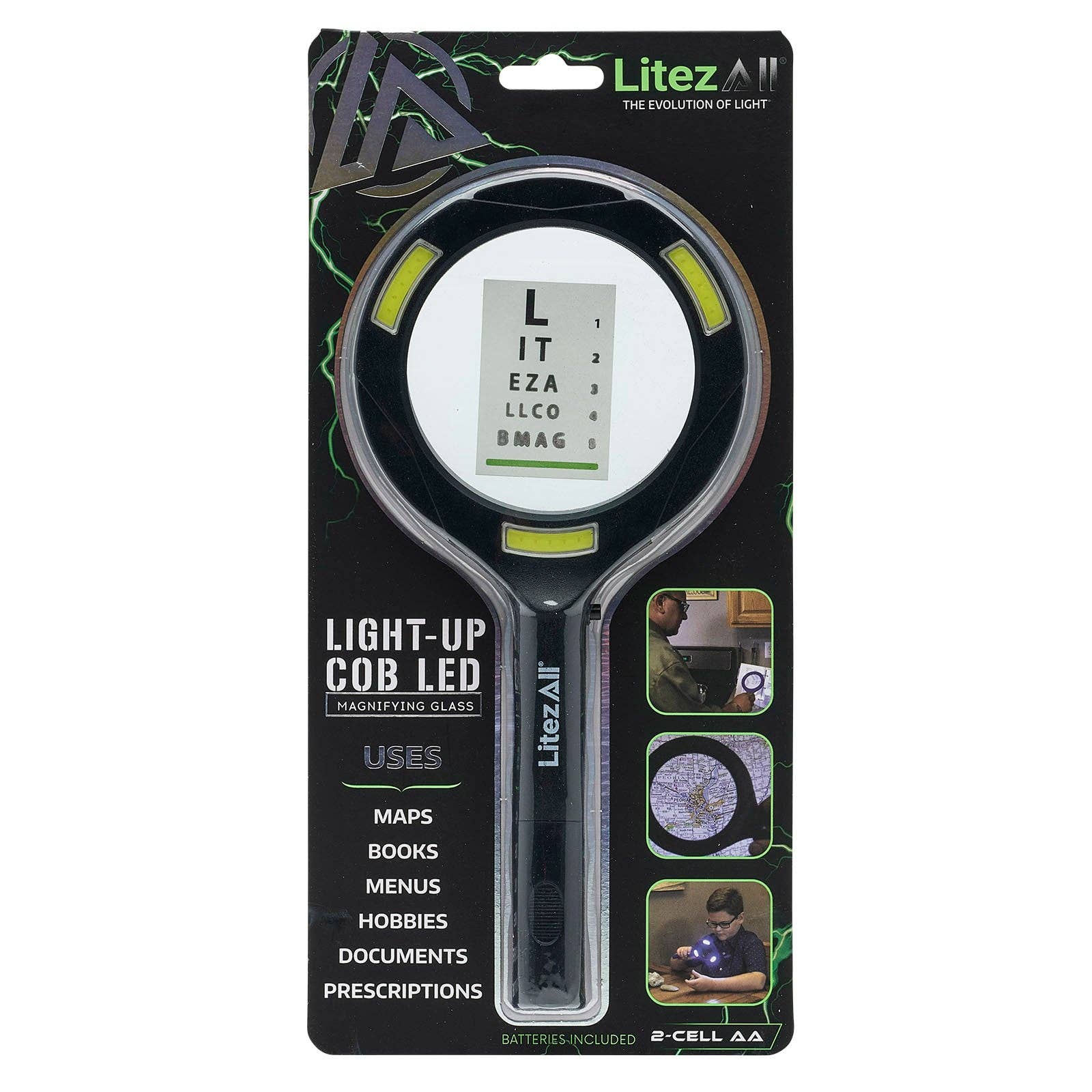 LitezAll - Wholesale Magnifying Glass - LitezAll COB LED Lighted Hand Held Magnifying Glass14