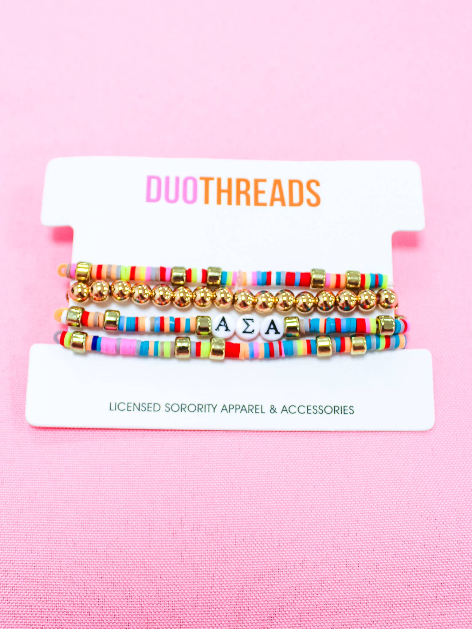 Duo Threads - Wholesale Jewelry Set - Miley Sorority Bracelet Stack6