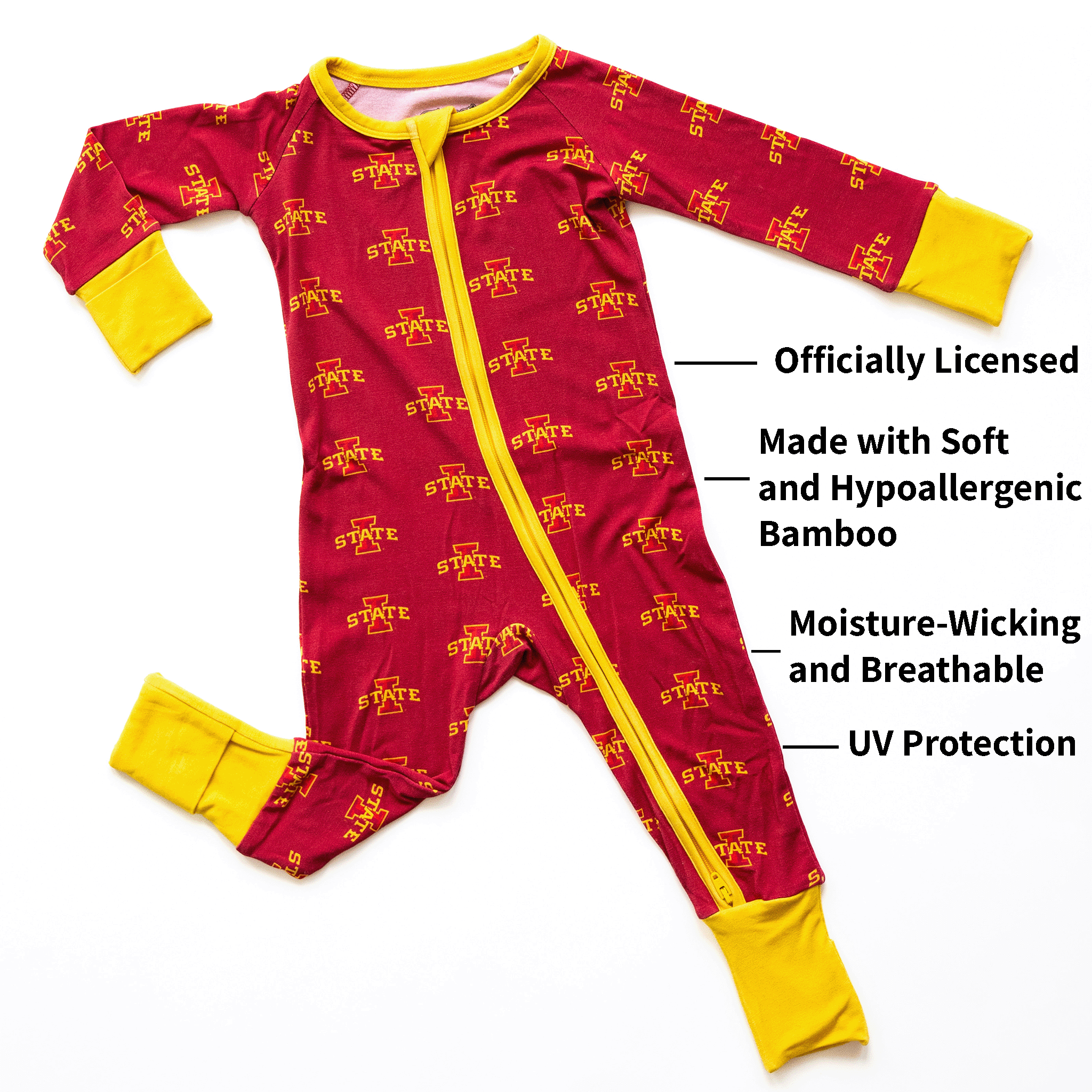Tailgate Tikes - Wholesale Sleepsuit - Baby - Iowa State Cyclones One-Piece1