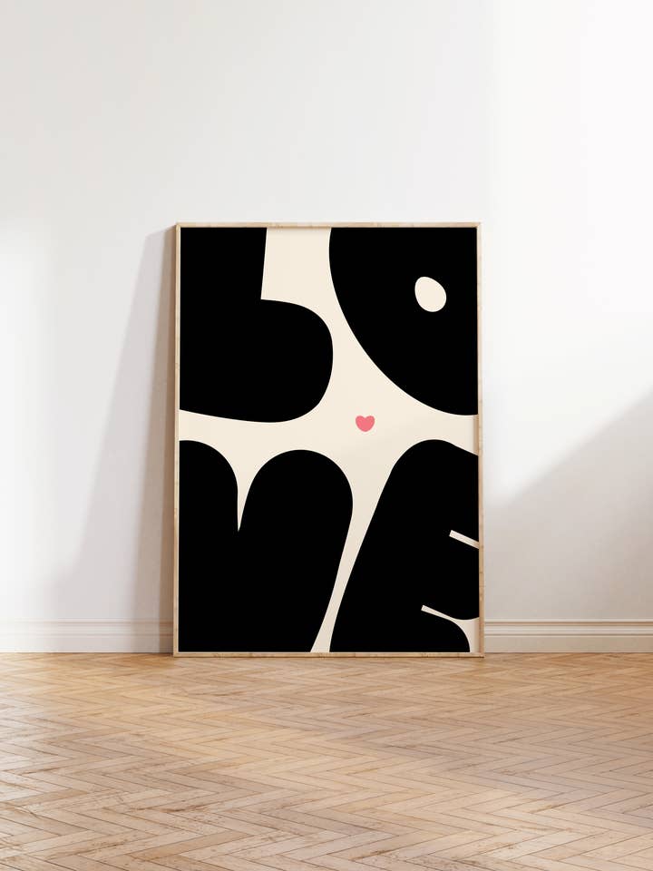 Impresión de Arte – Impresión de Arte de Amor – Blanco y Negro | Arte de Pared para venta al por mayor de Nono Problemo