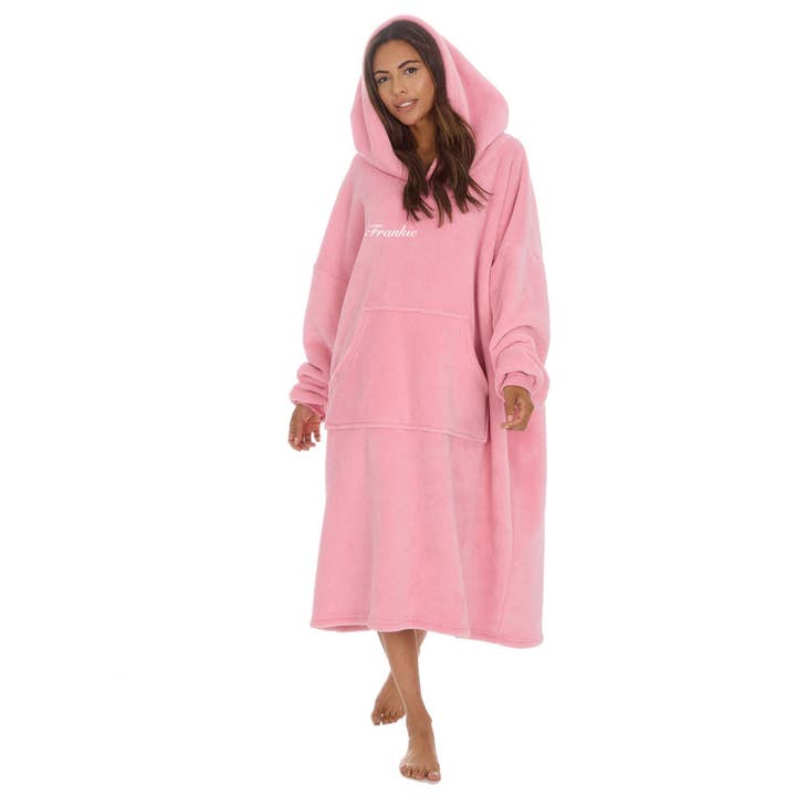 Senhora Luxury Bonded Bonded Palangre Oversized Hoody por atacado de Lulabay