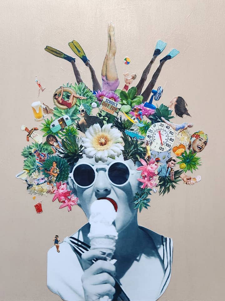 Summertime Acrylic Print for wholesale by Laura Gruici Art