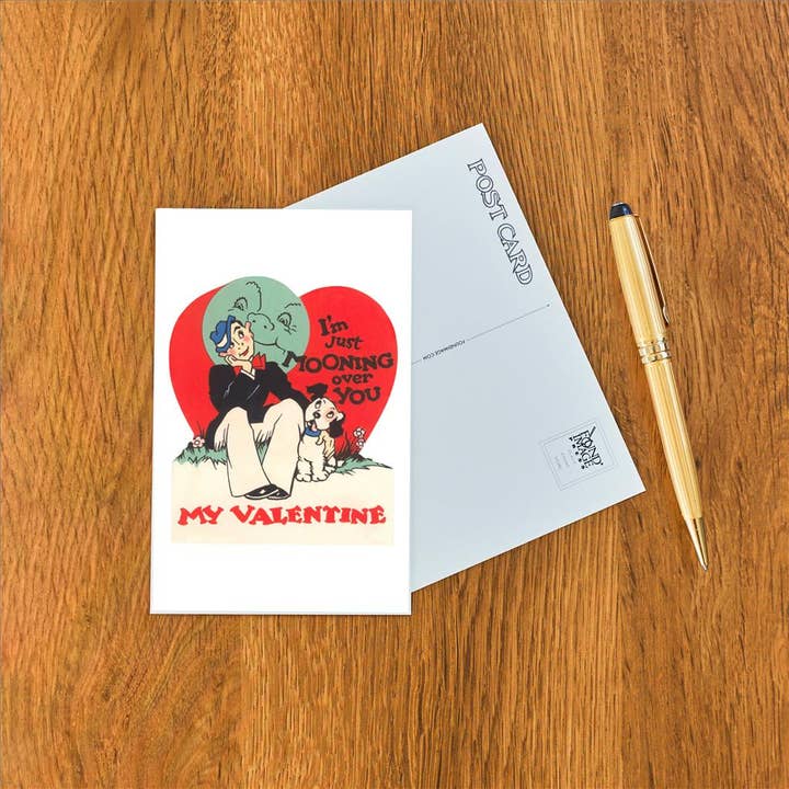 Found Image Press - Vendita all'ingrosso Cartoline - Cartolina VL-142 Sto solo fantasticando su di te, mio Valentino