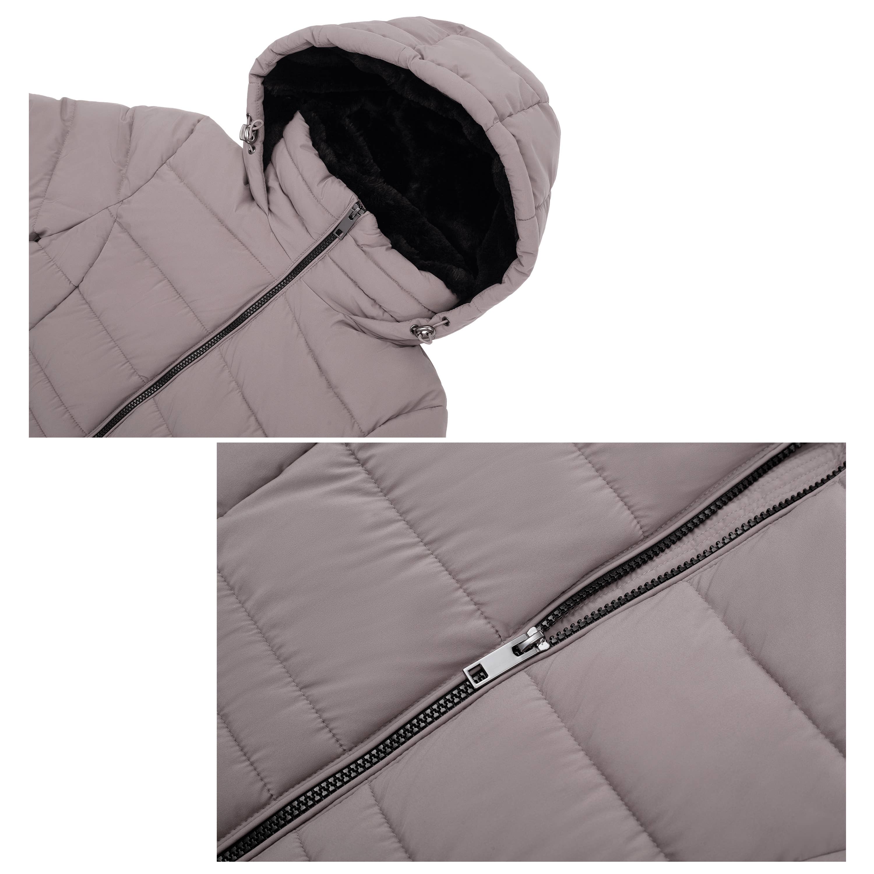 Rokka & Rolla - Wholesale Coat - Women's - Women's Heavy Long Winter Coat Parka Jacket38