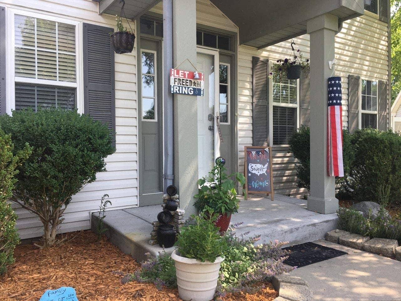 Wha-Ger – Sinal por atacado – Deixe o sinal Freedom Ring Wall com sino1