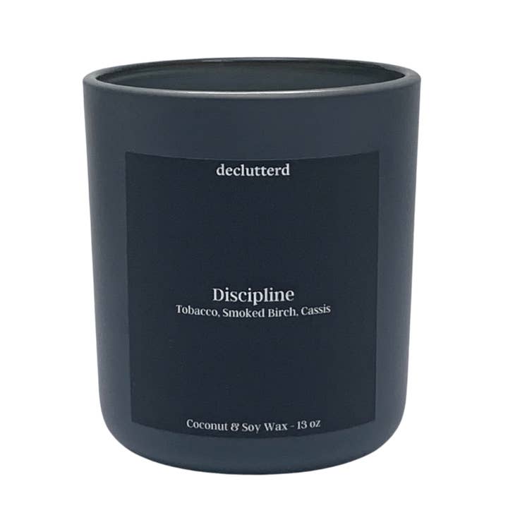 declutterd - Wholesale Jar/Filled Candle - Candle Wood Wick Discipline Non Toxic Coconut Soy Wax1