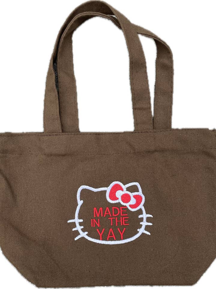 HK Made In The Yay Mini Brown Tote for wholesale by Lemonade51o