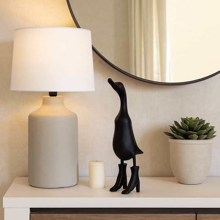 Sagebrook Home - Wholesale Decorative Figurine - Bamboo Wood Duck in Rainboots Figurine - Black, 20 in.1