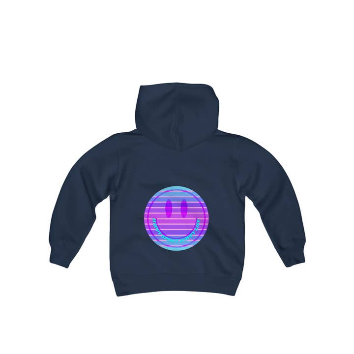 Sudadera con capucha Happy Spirit Happy Life para jóvenes, sudadera con capucha Happy Mind, sudadera con capucha para salud mental, sudadera con capucha con cara sonriente, sudadera con capucha Y2K, sudadera con capucha para jóvenes para venta al por mayor de Happy Life Stuff